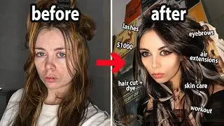 EXTREME 24 HOUR GLOW UP ...I went FULL EMO & I'm UNRECOGNISABLE?!? 😭🖤