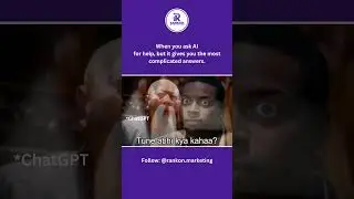 When you ask AI for help meme😂 ... | Rankon Marketing Meme | Memes | Ai Memes | Funny Memes