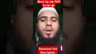 Work Up Job PHP Script Order Now #shorts #shortvideo #short