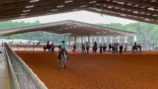 Kaleigh at IEA show in 2023 in the future Novice ranch riding