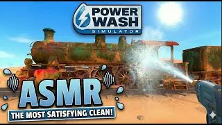 The Most Complex Clean? 🚂 Restoring the Steam Locomotive (ASMR)