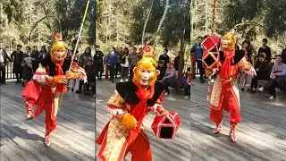 Monkey King playing acrobatic golden hoop | 孫悟空耍雜技金箍棒 #西游记 #孫悟空 #孙悟空 #齐天大圣 #journeytothewest #金箍棒