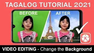 CHEAPEST GREENSCREEN SETUP ~ How to edit green background || TAGALOG TUTORIAL 2021