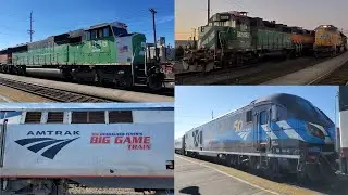 Valentines Weekend At The Station, With AMTK 301, 157,  Ex BN 1456 And 2322