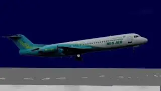 Bek-Air Flight 2100 animation