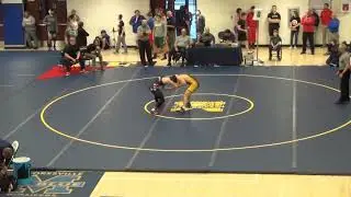 160 lbs Trevor Hunefeld vs Joeseph Lafiosca, Guerin Catholic (W2-0 Pin) Mooresville Cons Round 3