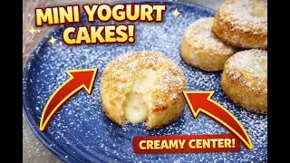 Mini Yogurt Cream Cakes 😍 | Creamy Center + Super Easy!
