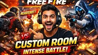 Free Fire Custom Room 🔥 Pro Players vs Noobs | Intense Battle 😱 #custom  #freefire 