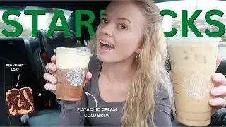 STARBUCKS **NEW** menu | Pistachio Cream Cold Brew, Pistachio Latte, Red Velvet Loaf