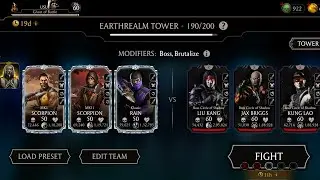 Normal Earth realm tower 190 boss fight.