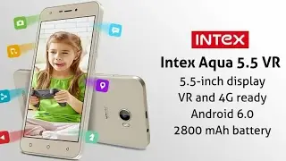 Intex Aqua 5.5VR (champagne, white,8GB)(1 GB Ram)