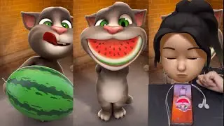 Tom cat eating watermelon 🍉  part 3 latest video by hehehahashorts YT channel 