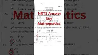 nrts answer key 2025 math | nrts exam 2025 | nrts exam