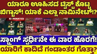 ಈ ವಾರ ಬಿಗ್ಬಾಸ್'ನಿಂದ ನೀವು ಊಹಿಸದ ಸ್ಪರ್ಧಿ ಔಟ್! ಎಲ್ಲಾ ನಾಮಿನೇಟ್ ಯಾಕೆ?| BBK12 Elimination Update|Sudeep