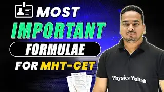 Most Important Formulae For MHT-CET | MHT-CET 2023