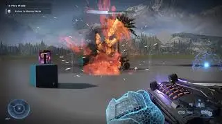 Gravity gun created in Halo Infinite Forge