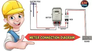 Single Phase Meter Connection Kaisekare| Electric Wiring At Home|How To Connect meter