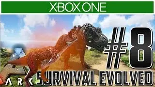 Ark Xbox One Gameplay!! Ep 8 - TAKING ON AN ALPHA CARNO!! (Alpha Carno vs Rex)
