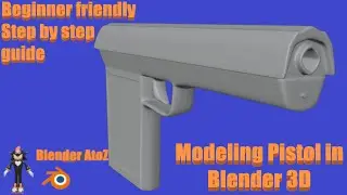 Modeling a Pistol in Blender 3D | Beginner Friendly | Step by Step Guide