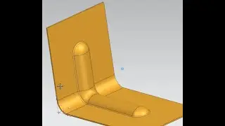 NX Continuous Release, Sheet Metal, Bead in Angle (Sicke in Winkelblech)