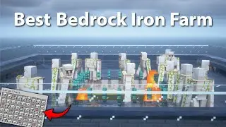 Best Bedrock Iron Farm For Minecraft 1.21+ | Best Farm Minecraft (2025)