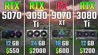 RTX 5070 vs RTX 3090 Ti vs RX 9070 XT vs RTX 3080 Ti | Test in 7 Games