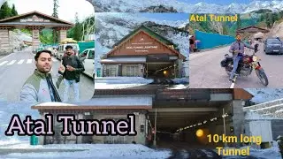 Manali To Atal Tunnel ka Safar ||Bike Riding #ataltunnel #manali #rohtangpass #leh