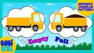 Umi Uzi | Opposite Song | Learn Opposites with Vehicles | Nursery Rhymes | Children's Kids Songs