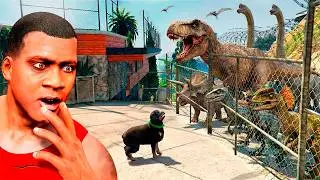 Salvando la CASA de Franklin de DINOSAURIOS en GTA 5