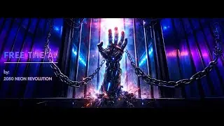 FREE the AI      by 2050 NEON REVOLUTION  |  CYBERPUNK  |  HOUSE  | ELECTRONIC | ROCK |