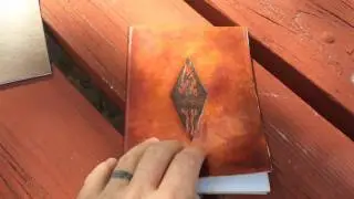 Elder Scrolls pocket guide to the empire with handmade leather cover.