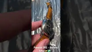 Panerai 392 - Before/After polishing & refinishing👉🧼⌚️