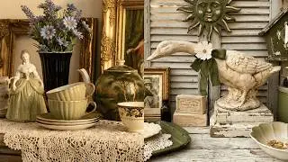 OLIVE & CREAM CHARM: Timeless Shabby Chic Cottage Farmhouse Home Decor Ideas