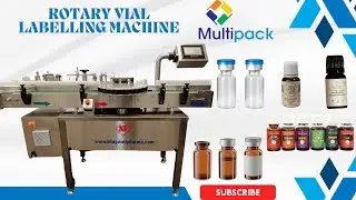 Rotary Vial Labeling Machine , Essential oil labeling , High Speed Labeler  , #labelermachine