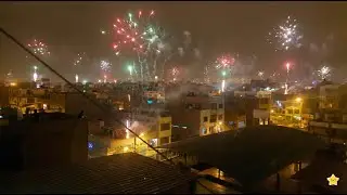 As&iacute; se vio la Navidad en LOS OLIVOS 205 Lima (Fireworks)