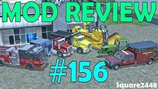 Farming Simulator 17 Mod Review #156 Fire Engine, Ambulance, Semis, Dump Truck, Dozer & JD Tractor