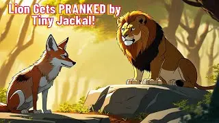 🦁 Lion Gets PRANKED by Tiny Jackal! |  Panchatantra Stories for Kids