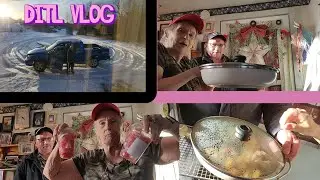 Jan22/26 Rich brings me food he prepped/cooked ,stew/pickles/grapefruits Winter wonderland ,clouds🎵