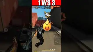 Free Fire 1 Vs 3 Challenge 🥵 #shorts #freefire