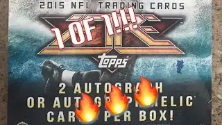 Футбол Topps Fire 2015 года. 1 из 1 квотербека!!!