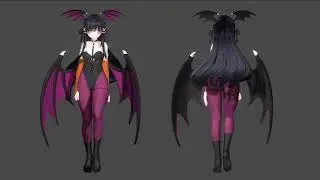 [VRChat] |「セレスティア」🧡 🎃 Wings of Power: Selestia&rsquo;s Morrigan Fanmade Cosplay 🦇【KOUKLA】