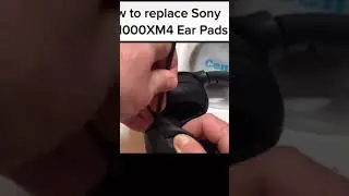 How to replace Sony WH-1000XM4 ear pad cushions #righttorepair #sonywh1000xm4