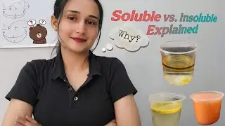 soluble and insoluble substances explained | Science  for kids and students|Difference