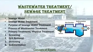 Primary Treatment of Wastewater (Screening, Grit Chamber, Sedimentation)|Urdu/Hindi|#waterpollution