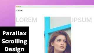 Parallax Scroll Ecommerce Gallery Web Design with HTML CSS And JavaScript and GSAP ScrollTrigger