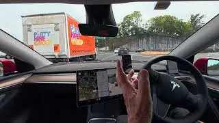 Tesla FSD Uber из Карлингфорда в Сидней с потенциальным владельцем/водителем Tesla
