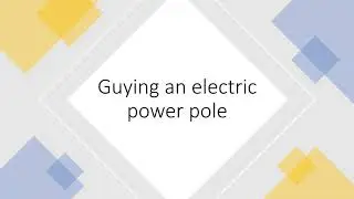 Electric Pole Guying - Corner Pull Measurement