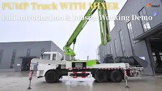 Mixer Pump Truck | Full Introduction & Jobsite Working Demo #pump #constructionlife #pumptruck