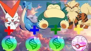 | What if Shiny Victini, Lapras, Snorlax & Arcanine Had A Mega & Gigantamax❤️Form | #pokemon #anime