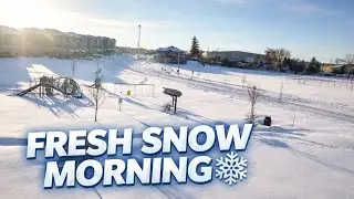 Fresh Snow Morning in Canada 🇨🇦 Relaxing Winter Ambience